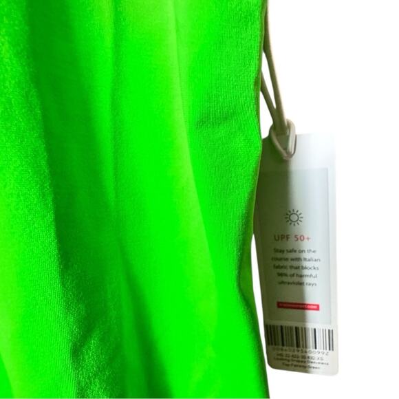 Kinona Golf & Life Green Sleeveless Button Down Shirt with Mandarin Collar Sz XS - Picture 4 of 8